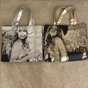 Gold/Silver Supermodel Victoria’s Secret Tote Bags